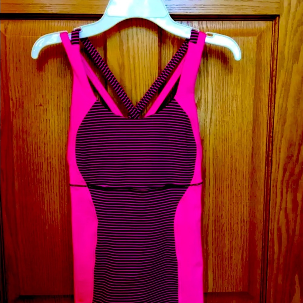 Lululemon Pink Athletic Tank Top
